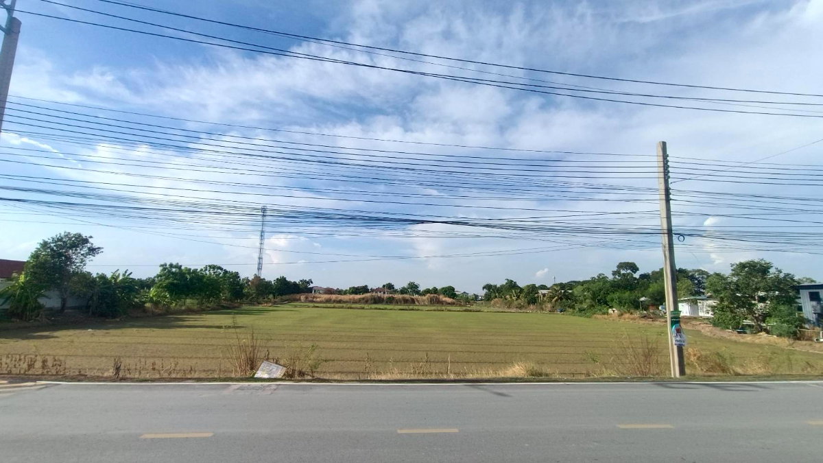 รูป . ขายที่ดิน บางใหญ่เสาธงหิน เนื้อที่ 11-3-71.8 ไร่ หน้ากว้างติดถนน 70 เมตร - รูปที่ 8/10