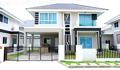 Houses for rent San Sai Chiang Mai :  A house for rent with 3 bedrooms,3 toilets,  and 1 kitchen    #A4-H0336