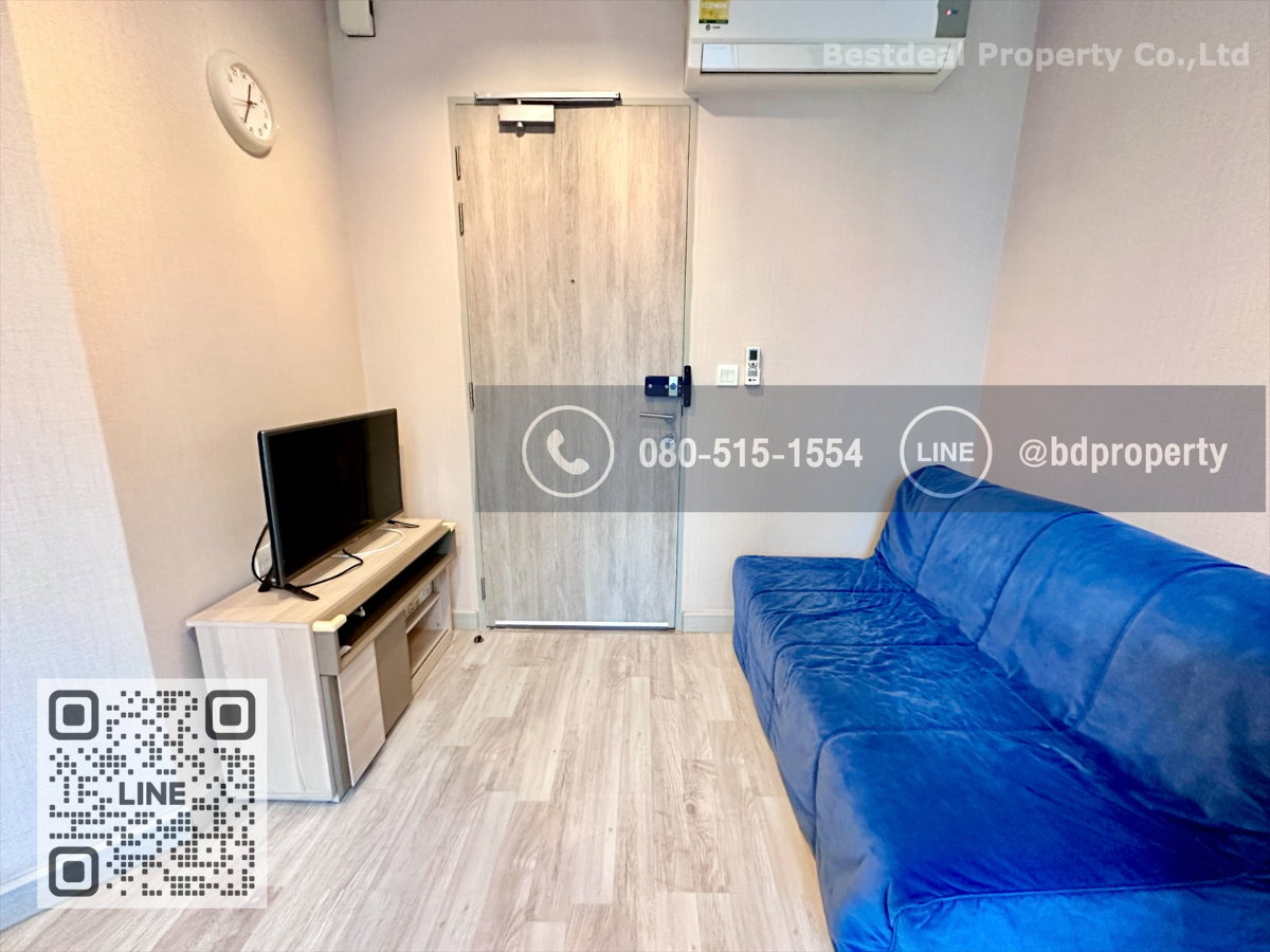 รูป Bestdeal ให้เช่า Studio 22ตรม.ราคา 13,000/เดือนเท่านั้น เฟอร์นิเจอร์และเครื่องใช้ไฟฟ้าครบ “IDEO MOBI RAMA 9” ใกล้MRT และ เซ็นทรัลพระราม 9 เพียง 80 ม. - รูปที่ 2/12