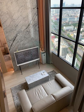 📣Nice room!📣 For Rent Condo KNIGHTSBRIDGE PRIME SATHORN Building 1, Floor 34,Duplex, Room size 37.00 sqm