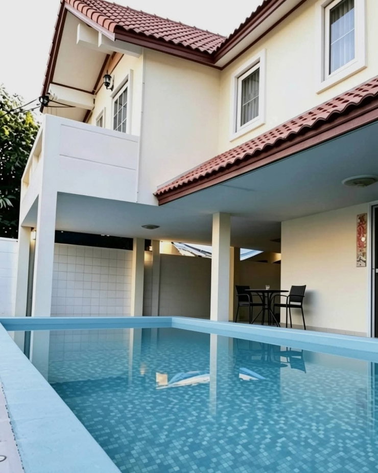 รูป หายาก บ้านเดี่ยวสระส่วนตัว 6 นอน 45,000 เฟอร์ครบ สุขุมวิท 101/1 - รูปที่ 1/29