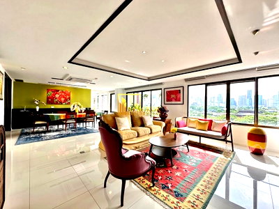 คอนโดให้เช่า : Polo Residence | Elegant 3 Bedroom Condo For Rent in Ratchadamri - BR1397CD
