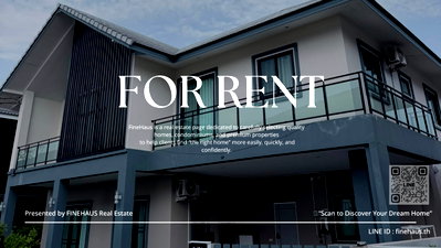 Houses for rent Chiang Mai : 🌆 🏡 Morakot Village, Chiang Mai for Rent Beautiful, ready-to-move-in house outside the project with no common area fees