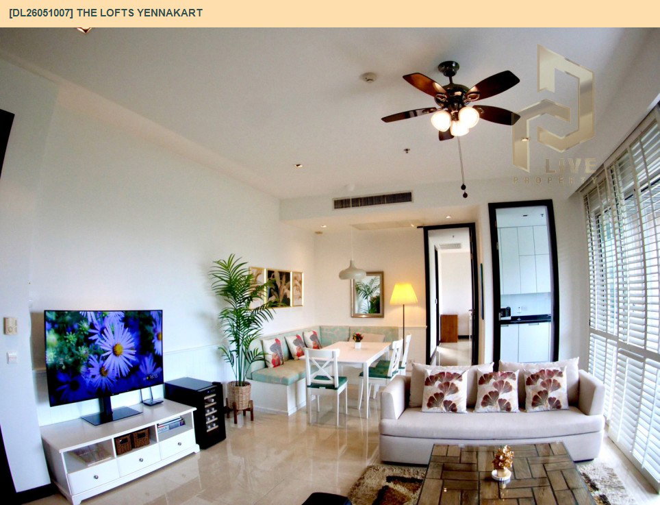 รูป DL26051007 ให้เช่าคอนโด เดอะ ล็อฟท์-เย็นอากาศ (The Lofts Yennakart) ใกล้ - พร้อมเข้าอยู่ โทรด่วน 0653619502 LineID @897iyzll - รูปที่ 3/10