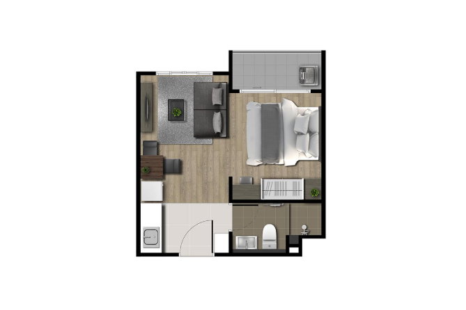 รูป ขายคอนโด ดีคอนโด บลิซ ศรีราชา Dcondo Bliss  - รูปที่ 28/28