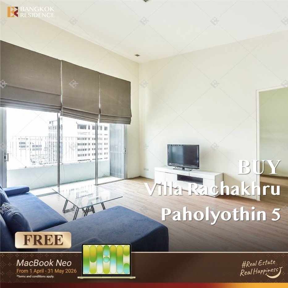 รูป ขายคอนโด ⭐ Villa Rachakhru  2นอน 145ตร.ม. 15.5MB 💎ยูนิตสวย ขนาดใหญ่ พร้อมเฟอร์ ใกล้ BTS อารีย์ - รูปที่ 1/20