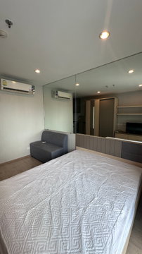 For rent Ideo Wutthakat Studio , size 22 sq.m., Beautiful room, fully furnished.