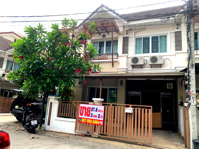 ทาวน์โฮม นนทบุรี : 🏡 ขายทาวน์เฮาส์ 2 ชั้น 27.6  ตรว. หลังมุม พื้นที่กว้าง อยู่สบาย 📍 หมู่บ้านเปี่ยมสุข 4 ซอยสุขาประชาสรรค์ (ซอยวัดกู้)  ปากเกร็ด  นนทบุรี