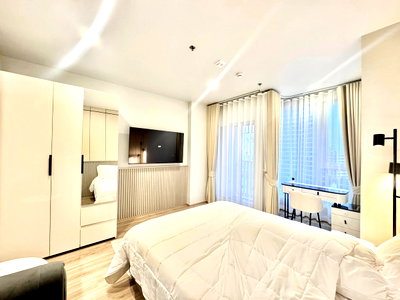 Condos for rent : Condo for RENT : Culture Thonglor  26 sqm.  𝐓𝐲𝐩𝐞 : Studio 1 Bath / City View  𝐅𝐥𝐨𝐨𝐫 : xx  (High floor) Fully furnished