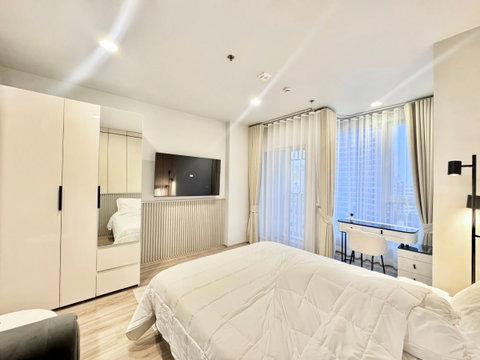 Condo for RENT : Culture Thonglor 26 sqm.  𝐓𝐲𝐩𝐞 : Studio 1 Bath / City View  𝐅𝐥𝐨𝐨𝐫 : xx  (High floor) 