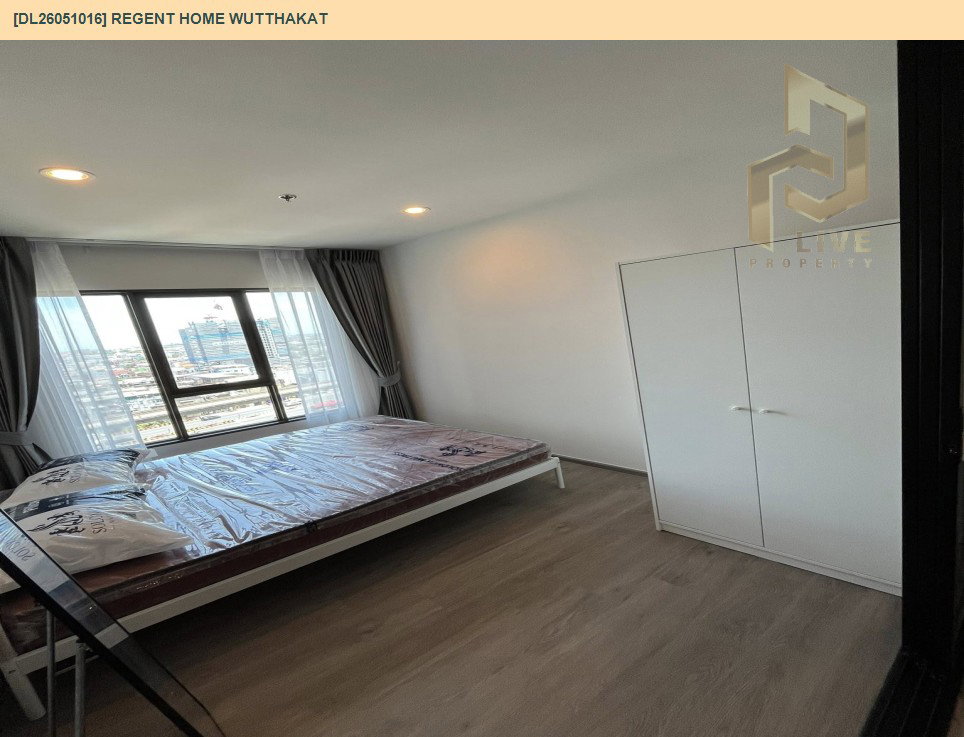 รูป DL26051016 ให้เช่าคอนโด  รีเจ้นท์ โฮม วุฒากาศ (Regent Home Wutthakat) ใกล้ BTS วุฒากาศ พร้อมเข้าอยู่ โทรด่วน 0653619502 LineID @217jgcbp - รูปที่ 2/8