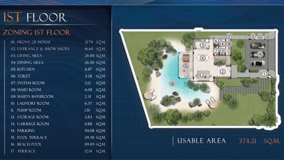 รูป Luxury Lakeview Pool Villa for Sale Chak Nok East Pattaya - รูปที่ 5/5