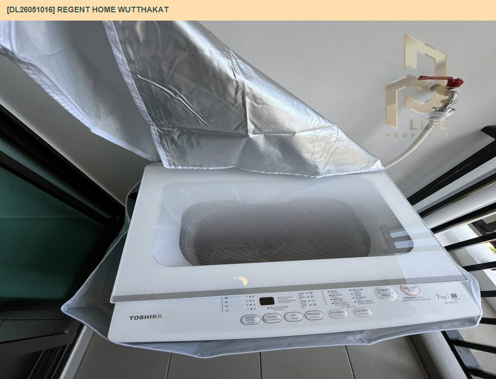 รูป DL26051016 ให้เช่าคอนโด  รีเจ้นท์ โฮม วุฒากาศ (Regent Home Wutthakat) ใกล้ BTS วุฒากาศ พร้อมเข้าอยู่ โทรด่วน 0653619502 LineID @217jgcbp - รูปที่ 7/8