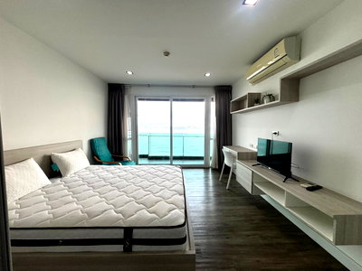 Condos for rent Rayong : 🌎 🌎The Ultimate River Beach Condo , Seaview floor6 view sea 35 sqm