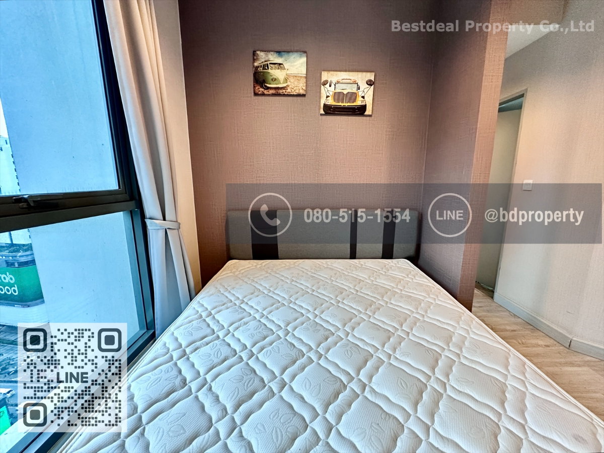 รูป Bestdeal ให้เช่า Studio 22ตรม.ราคา 13,000/เดือนเท่านั้น เฟอร์นิเจอร์และเครื่องใช้ไฟฟ้าครบ “IDEO MOBI RAMA 9” ใกล้MRT และ เซ็นทรัลพระราม 9 เพียง 80 ม. - รูปที่ 7/12