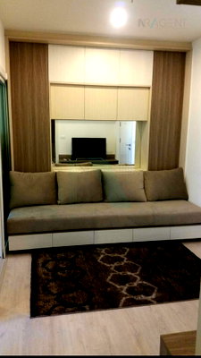 Condos for rent : For rent, Aspire Sathorn-Tha Phra, 1 bedroom, 17th floor, near The Mall Tha Phra.
