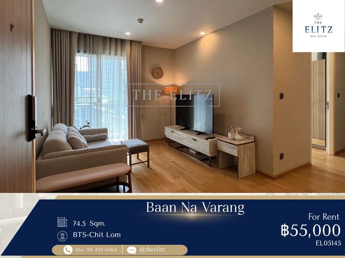 [For Rent] Baan Navarang Langsuan – Luxury Living in the Heart of Bangkok | 2BR Close to BTS Chidlom