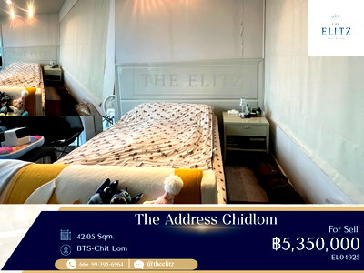 Condos for sale : ✨ Buy now The Address Chidlom, High Rise condo, lower than the estimated price 💯 Relax with the green area around the building ✔