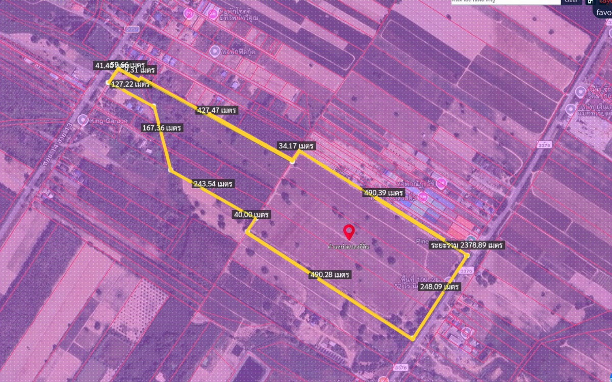 รูป ขายที่ดินอุตสาหกรรม 109 ไร่ ผังสีม่วง EEC ระยอง หน้ากว้าง 240 เมตร - รูปที่ 5/9