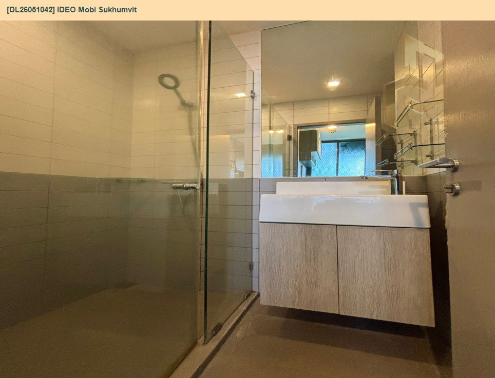 รูป DL26051042 ให้เช่าคอนโด ไอดีโอ โมบิ สุขุมวิท  (IDEO Mobi Sukhumvit) ใกล้ BTS อ่อนนุช พร้อมเข้าอยู่ โทรด่วน 0653619502 LineID @217jgcbp - รูปที่ 6/6