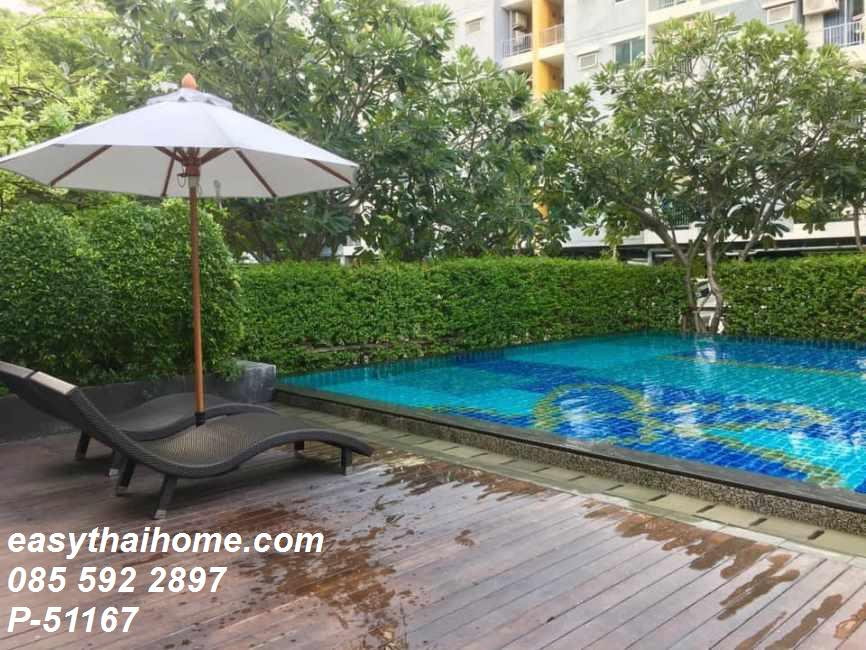 รูป P-51167 — ให้เช่าคอนโด ชั้น 4 ตึก 2 Supalai City Resort Ratchada - Huaykwang ใกล้ MRT ห้วยขวาง 085-592-2897 Line: @easythaihome - รูปที่ 9/12
