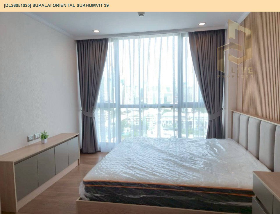 รูป DL26051025 ให้เช่าคอนโด ศุภาลัย โอเรียนทัล สุขุมวิท 39 (Supalai Oriental Sukhumvit 39) ใกล้ BTS พร้อมพงษ์ พร้อมเข้าอยู่ โทรด่วน 0638692663 LineID @655ebbvc - รูปที่ 6/12