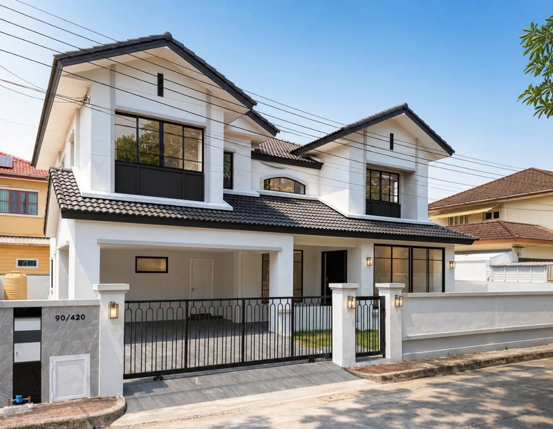 ขายบ้านเดี่ยว : ขายบ้านพร้อมอยู่ มัณฑนา พระยาสุเรนทร์ 26