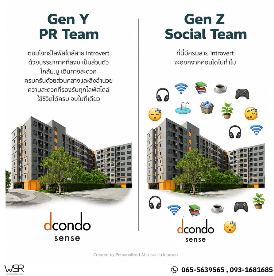 รูป 🌟 อสังหาริมทรัพย์เกรด A น่าลงทุนที่สุดในนาทีนี้ dcondo sense Bangsaen เริ่มต้นเพียง 1.59 ล้านบาท*📞 โทร. 093-1681685 - รูปที่ 1/9