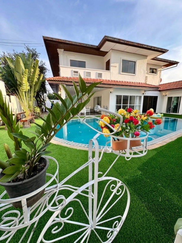รูป KT0435📲LineID @556ryccg🏊Pool Villa🏖️ฝั่งหาดจอมเทียน 5ห้องนอน 110ตรว🛋️พร้อมเฟอร์นิเจอร์และเครื่องใช้ไฟฟ้า🏊สระว่ายน้ำ🌳สวนพักผ่อน - รูปที่ 19/19