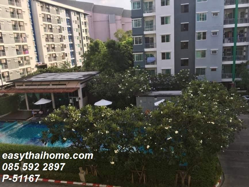 รูป P-51167 — ให้เช่าคอนโด ชั้น 4 ตึก 2 Supalai City Resort Ratchada - Huaykwang ใกล้ MRT ห้วยขวาง 085-592-2897 Line: @easythaihome - รูปที่ 7/12