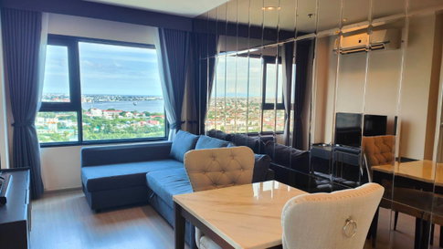 PFD-08519 Condo for rent, Aspire Erawan Prime, great Chao Phraya River view room, next to BTS Chang Erawan 🌊✨