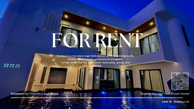 Houses for rent Chiang Mai : 🏡 Modern Arc-style pool villa with a cutting-edge design, near Lanna International School / close to the Outer Ring Road 3, 
