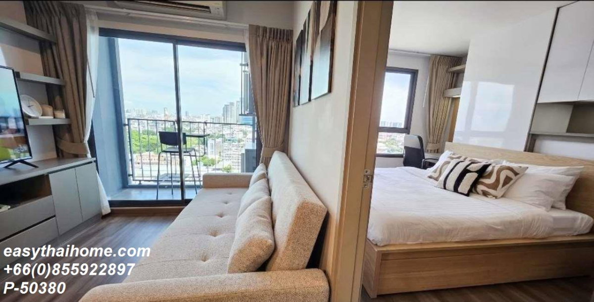 รูป P-50380 (ไอดีโอ สุขุมวิท 93) 🔥 คอนโด 2 ห้องนอน ห้องใหญ่ วิวเมือง ติด BTS บางจาก เพียง 17 เมตร! 🔥 | Line ID: @easythaihome | 085-592-2897 - รูปที่ 5/26