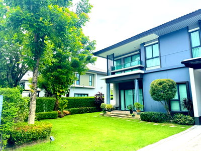 Houses for sale Khlong Sam Wa : P0762[For Sale] Ultra-Private Executive Detached House: Habitia Yard Ramintra-Safari (By Sansiri)