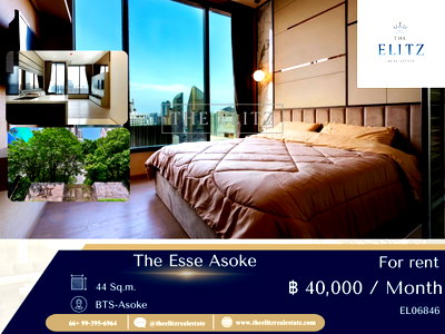 คอนโดให้เช่า : ✨ สัมผัสชีวิตหรูในเมือง The Esse Asoke ห้องพร้อมอยู่ ทำเลศูนย์กลางธุรกิจ ราคาโดนใจ 💯