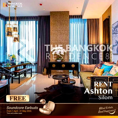 เช่าคอนโด สีลม สาธร : เช่าคอนโด 💫 Ashton Silom 2นอน 86ตร.ม. 72k 🌟 ห้องสวย ขนาดใหญ่ ใกล้ BTS ช่องนนทรี  