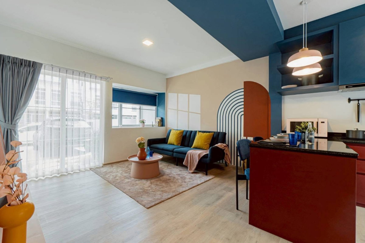 รูป 🐶Pet-Friendly Townhome for Rent 35,000/เดือน🐕‍🦺🐱  .  🏠หมู่บ้านอินดี้ 2, บางนา-รามคำแหง2 - รูปที่ 7/14