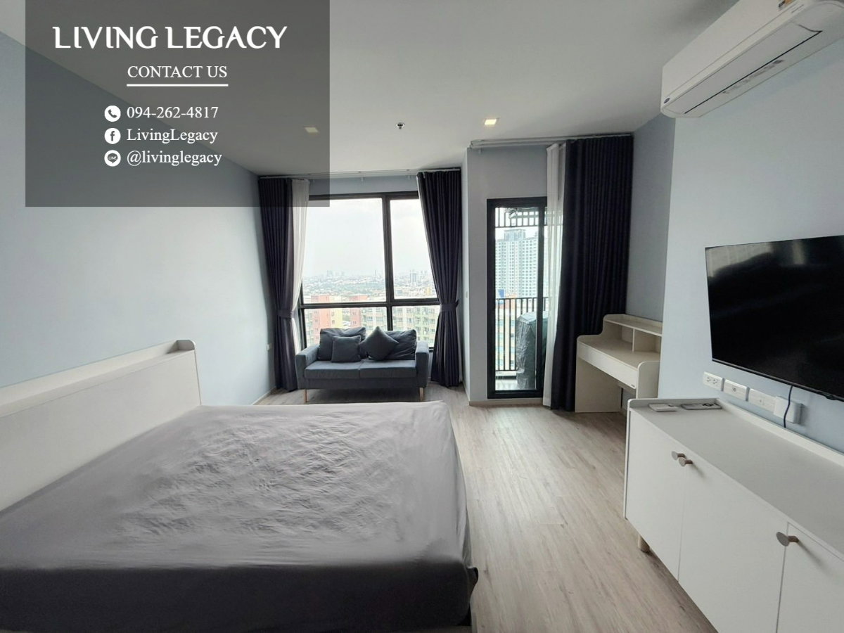 รูป เช่าด่วน! The Rich Rama 9 - Srinakarin 1 นอน 26 ตร.ม. ชั้น 24 | เฟอร์นิเจอร์ครบ | 13,000 บาท - รูปที่ 2/5