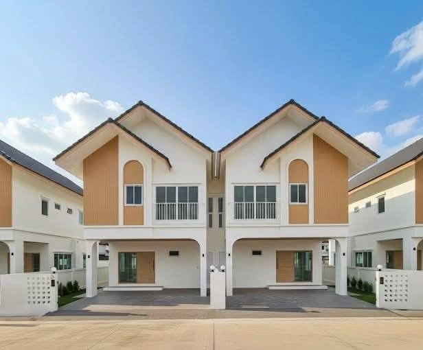 รูป บ้านแฝดใหม่ให้เช่า หมู่บ้านเซนธารา ธาราศิริ เชียงใหม่ อ.สันทราย ใกล้ Mill Hill International School (R1192) T.0946511456 - รูปที่ 1/15