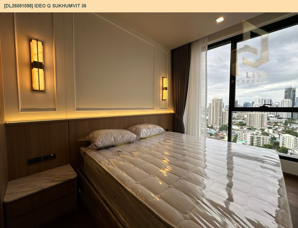 รูป DL26051058 ให้เช่าคอนโด ไอดีโอ คิว สุขุมวิท 36 (IDEO Q Sukhumvit 36) ใกล้ BTS ทองหล่อ พร้อมเข้าอยู่ โทรด่วน 0638692663 LineID @655ebbvc - รูปที่ 7/8