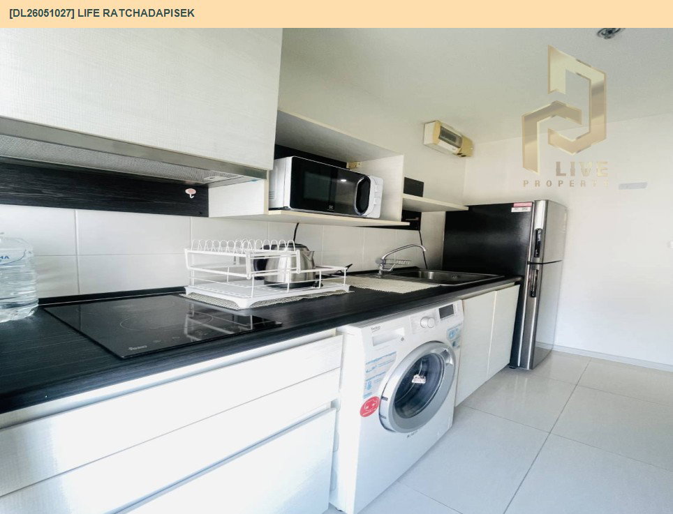 รูป DL26051027 ให้เช่าคอนโด ไลฟ์ รัชดาภิเษก (Life Ratchadapisek) ใกล้ MRT ห้วยขวาง พร้อมเข้าอยู่ โทรด่วน 0653619502 LineID @897iyzll - รูปที่ 8/10