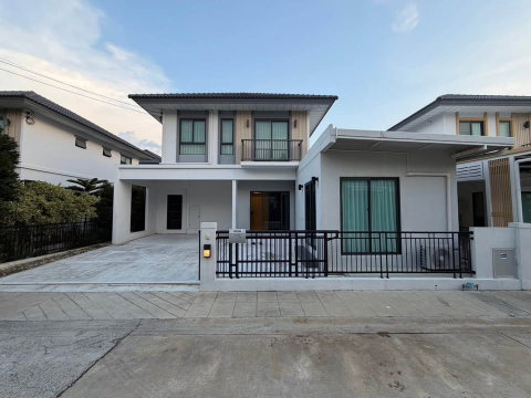 ให้เช่า บ้านเดี่ยว Perfect Park Bangna พร้อมเข้าอยู่ พร้อมเฟอร์นิเจอร์ทั้งหลัง