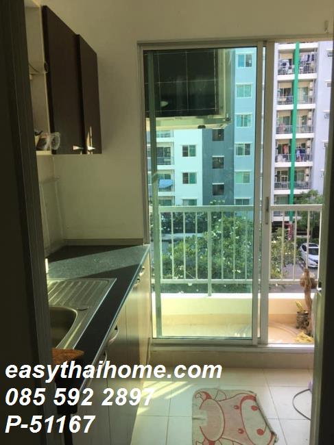 รูป P-51167 — ให้เช่าคอนโด ชั้น 4 ตึก 2 Supalai City Resort Ratchada - Huaykwang ใกล้ MRT ห้วยขวาง 085-592-2897 Line: @easythaihome - รูปที่ 2/12