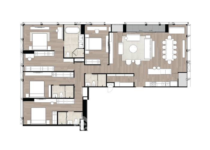 picture 2-BR Condo at The Issara Sathorn in Thung Maha Mek (ID 1339960) - 6/7