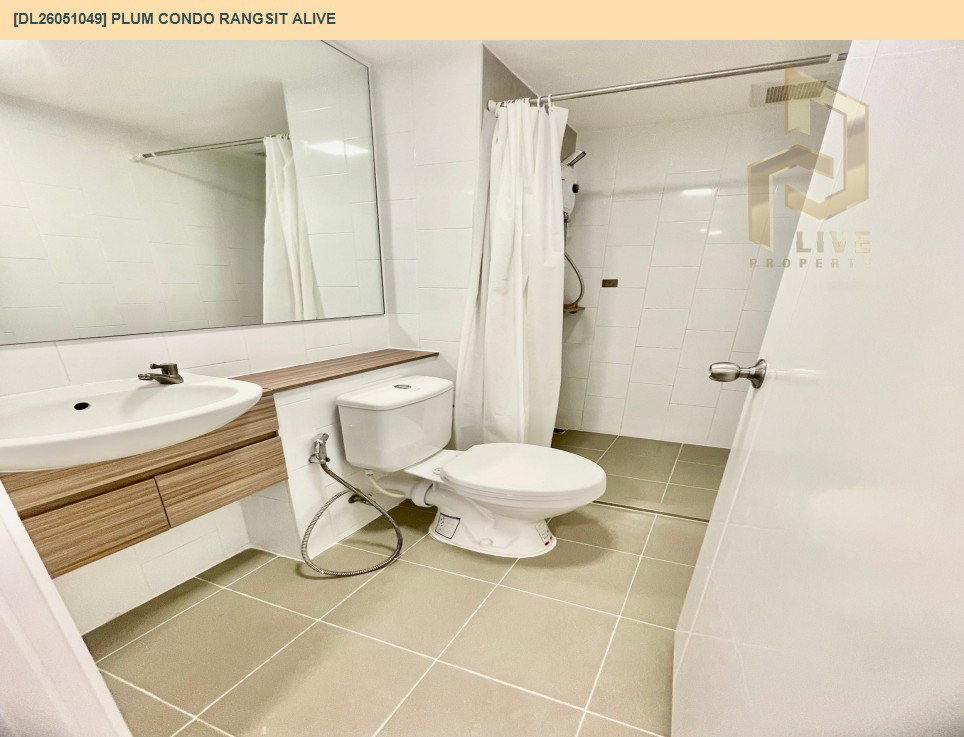 รูป DL26051049 ให้เช่าคอนโด พลัม คอนโด รังสิต อไลฟ์ (Plum Condo Rangsit Alive ) ใกล้ - พร้อมเข้าอยู่ โทรด่วน 0653619502 LineID @897iyzll - รูปที่ 6/6