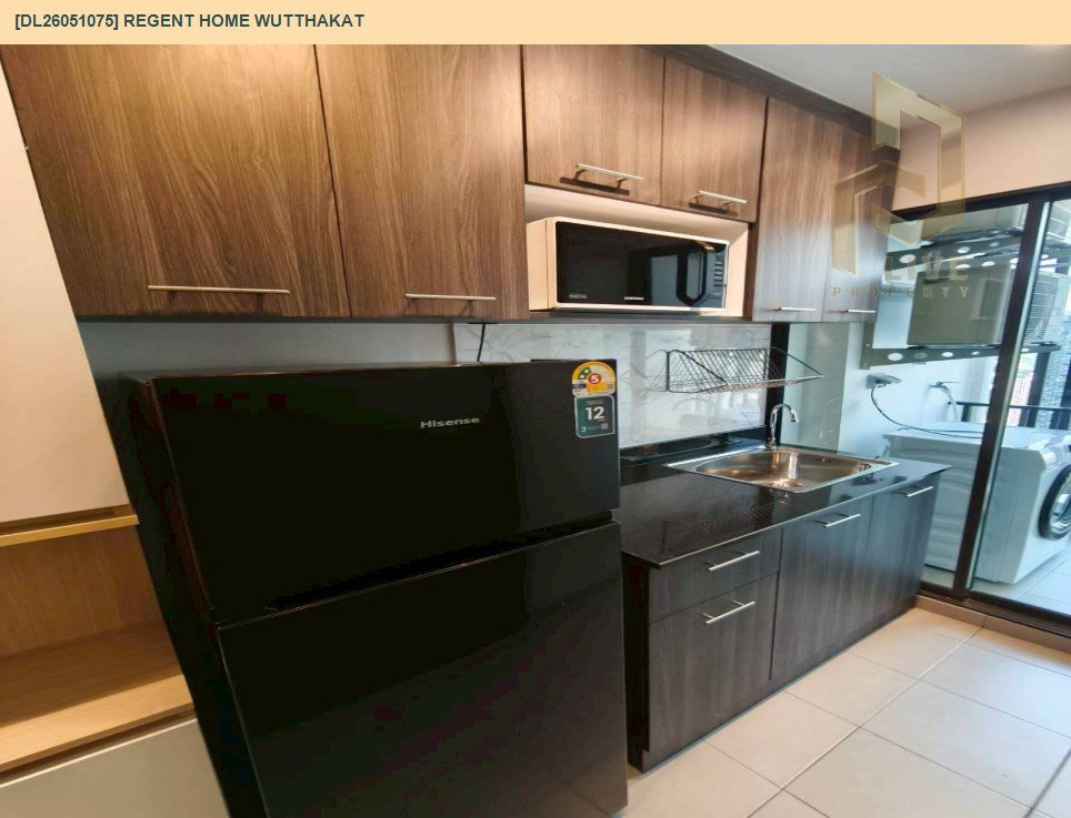 รูป DL26051075 ให้เช่าคอนโด รีเจ้นท์ โฮม วุฒากาศ (Regent Home Wutthakat) ใกล้ BTS วุฒากาศ พร้อมเข้าอยู่ โทรด่วน 0653619502 LineID @217jgcbp - รูปที่ 5/6
