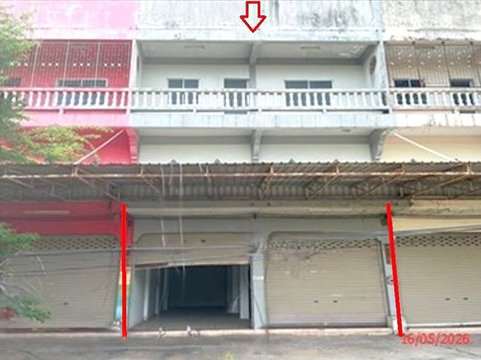 อาคารพาณิชย์ 64 ตร.วา ท่าวุ้ง ลพบุรี 4.5M
