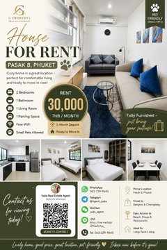 🏡 House for Rent in Pasak 8, Phuket 🐾✨