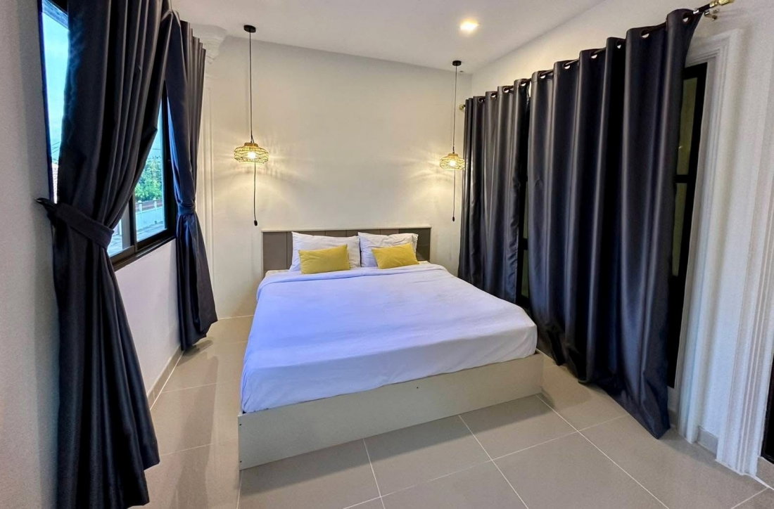 รูป KT0435📲LineID @556ryccg🏊Pool Villa🏖️ฝั่งหาดจอมเทียน 5ห้องนอน 110ตรว🛋️พร้อมเฟอร์นิเจอร์และเครื่องใช้ไฟฟ้า🏊สระว่ายน้ำ🌳สวนพักผ่อน - รูปที่ 11/19