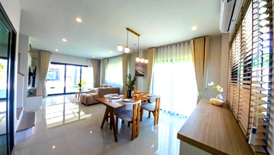 เช่าบ้านแฝด เชียงใหม่ : ให้เช่าบ้านใหม่ 4 ห้องนอน ในโครงการศุภาลัยแกรนวิลล์ สันกลาง บนถนน สันกำแพงสายเก่า ใกล้โรงพยาบาลกรุงเทพ (เชียงใหม่) บ้านสวยตรงปก (R1193) T.0946511456